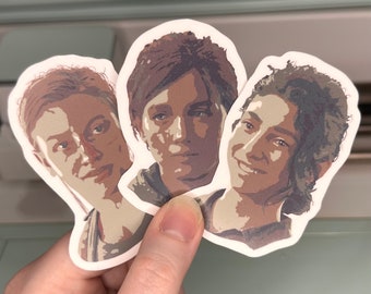 The Last Of Us Part 2 Color Block Stickers, Laptop Stickers, Indoor Use Only