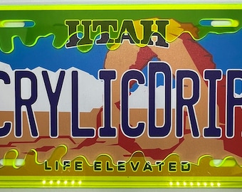 Slime License Plate Frame