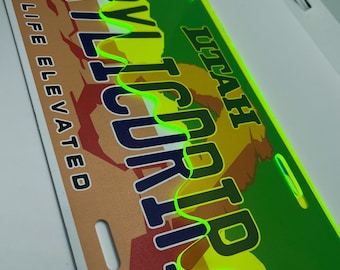 Slime Ooze License Plate Frame Cover, Car Show, JDM Plate, Tuner Plate, Car Mods, Car Lover Gift, Unique Frame, Gift for Him, Custom