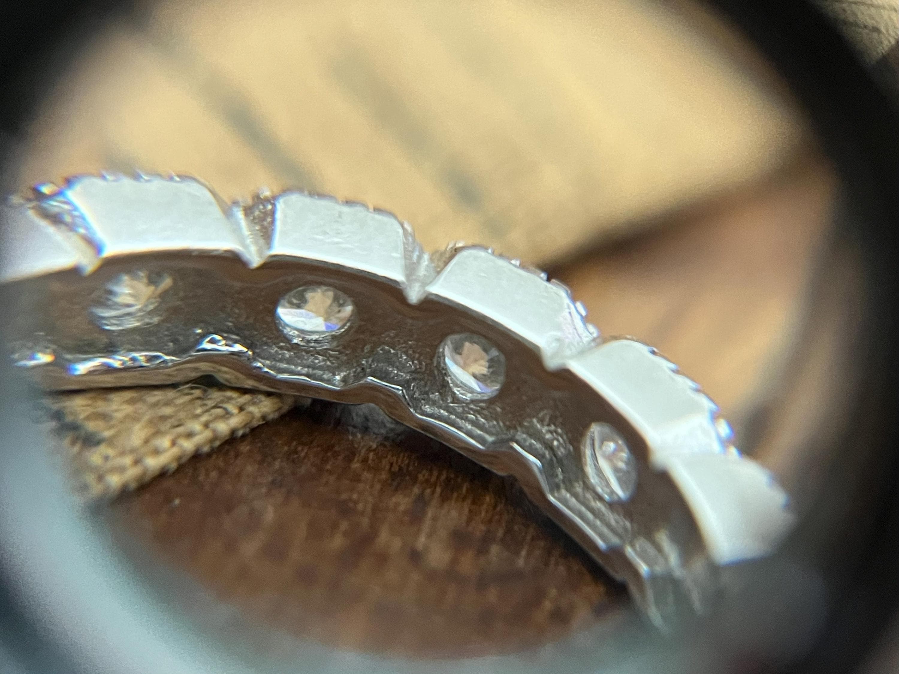 Anillo De Eternidad Apilable En Plata Esterlina .925 Con Circonitas Cúbicas Transparentes - Tallas Del 4 Al 10, Ideal Para Promesas O Regalos