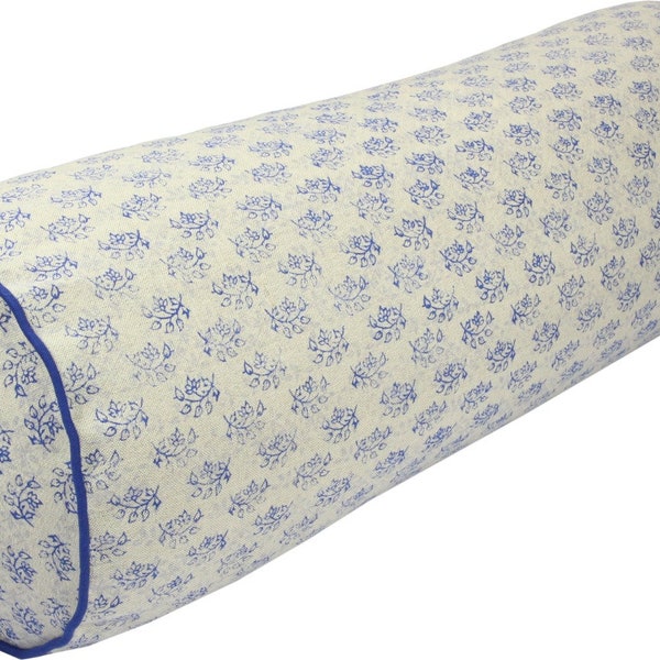 Yoga Bolster 60x21,5 cm. Hergestellt in Deutschland. Bezug und Innenseite aus 100% Baumwolle.