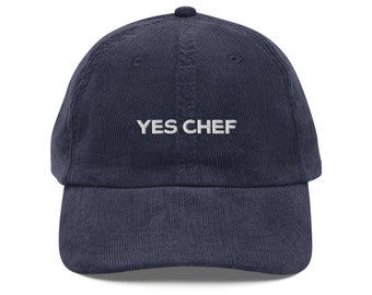 Yes Chef Corduroy Dad Hat | The Bear | Stylish Headwear in Multiple Colors | Gifts for Him