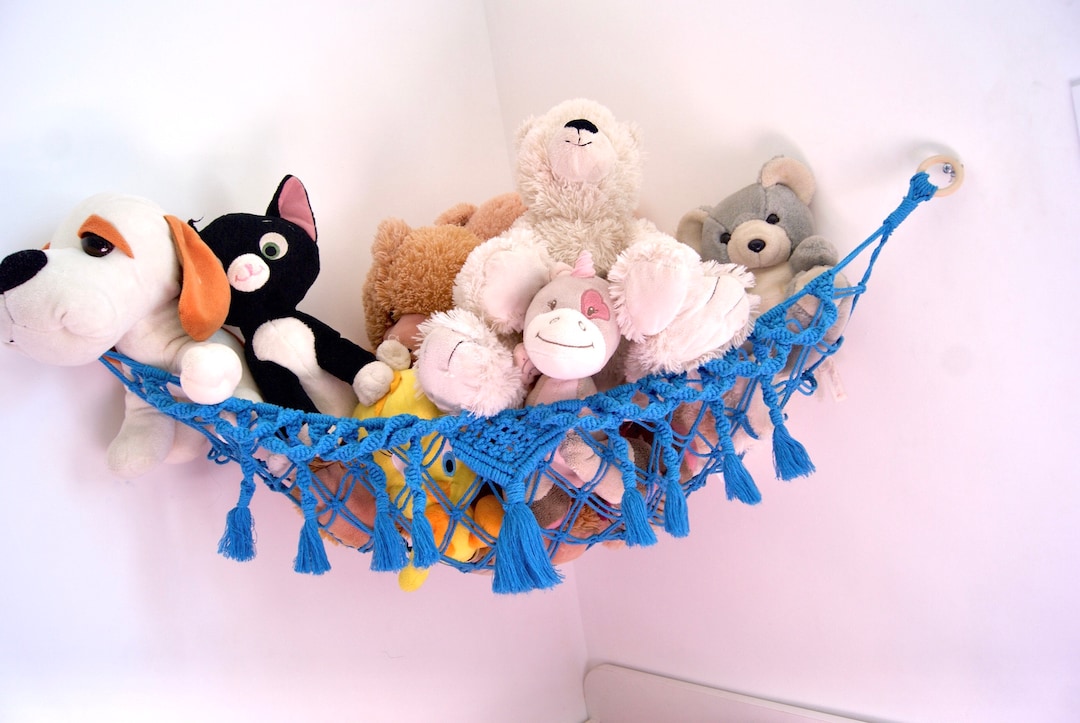 Toy Hammock, Macramé Cuddly Toy Hammock, Soft Toy Storage, Baby Shower