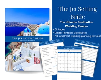 Greece Greek 61 Page Ultimate Destination Wedding Planner Printable Digital Download File GoodNotes IPAD Athens Mikonos