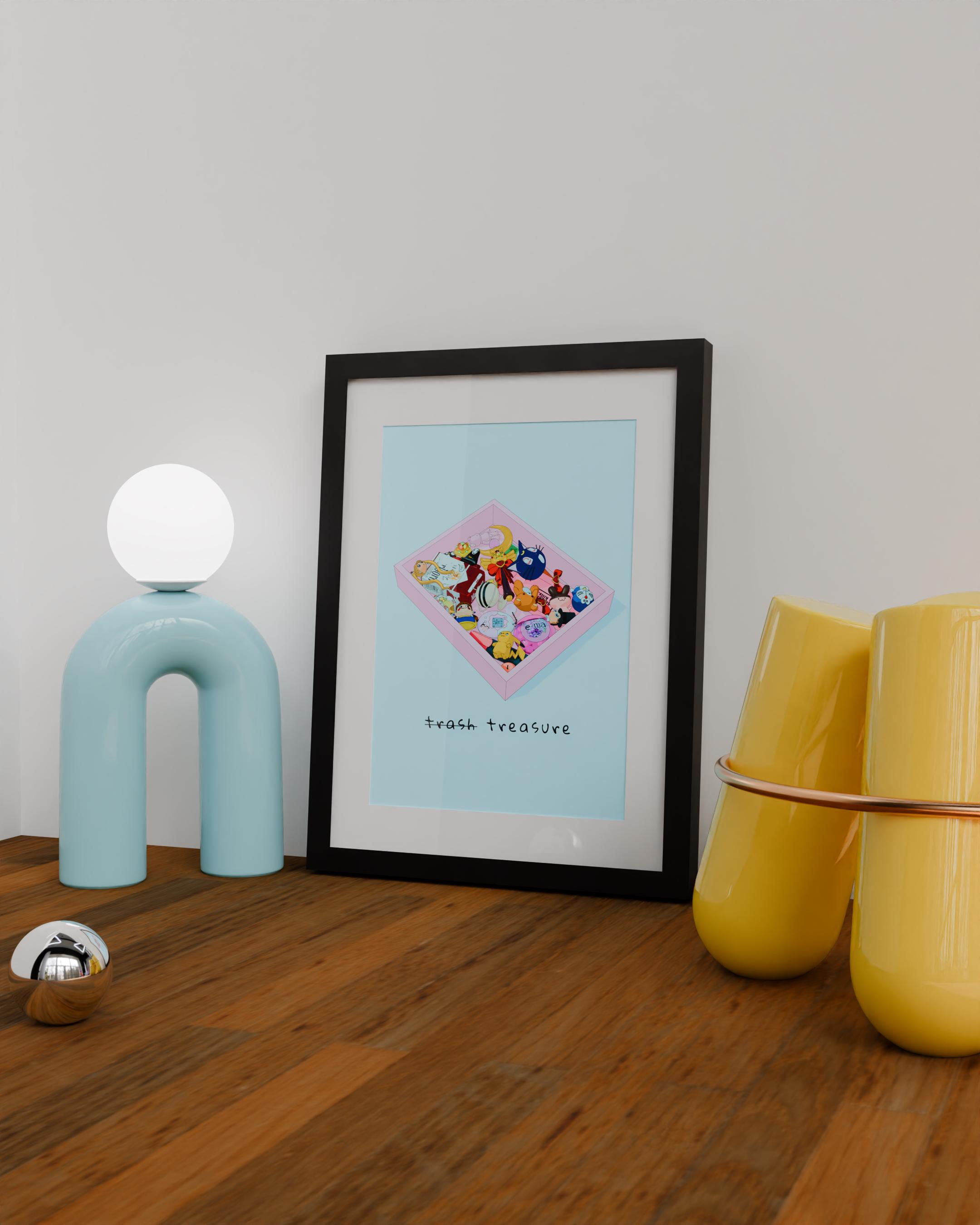 Original Design Art Print (- Trash/treasure -) - Etsy, image size:2160x2700