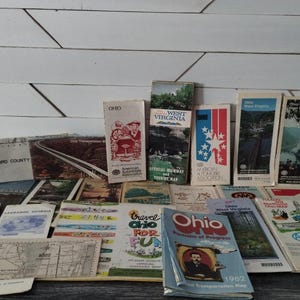 Lot Vintage West Virginia - Ohio - Tennessee Straßenkarten Wv WvA Oh Tn 70er 80er Jahre
