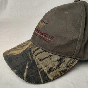 US Smokeless Tabacco Co ハットキャップ 大人用 Mossy Oak ストラップバック カモグリーン 新品 画像 6