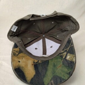US Smokeless Tabacco Co ハットキャップ 大人用 Mossy Oak ストラップバック カモグリーン 新品 画像 7
