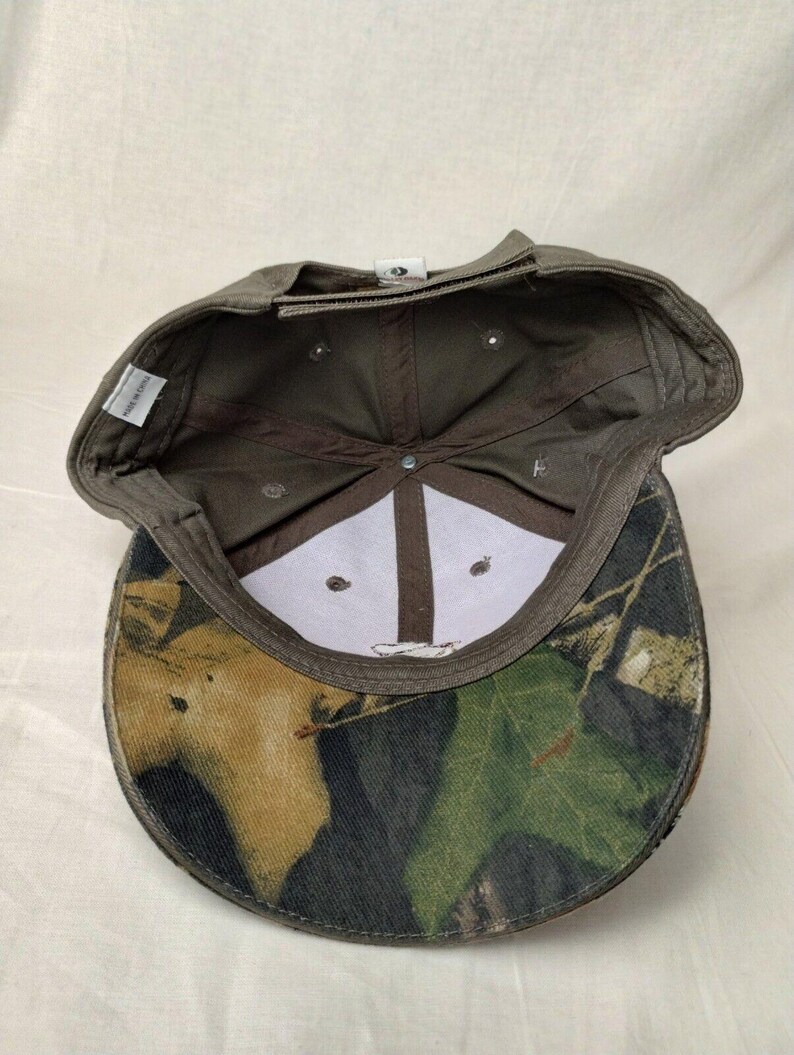 US Smokeless Tabacco Co ハットキャップ 大人用 Mossy Oak ストラップバック カモグリーン 新品 画像 7