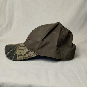 US Smokeless Tabacco Co ハットキャップ 大人用 Mossy Oak ストラップバック カモグリーン 新品 画像 2