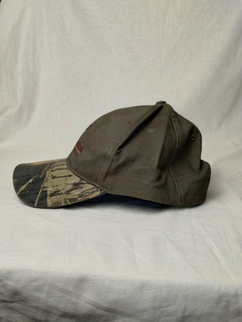 US Smokeless Tabacco Co ハットキャップ 大人用 Mossy Oak ストラップバック カモグリーン 新品 画像 2