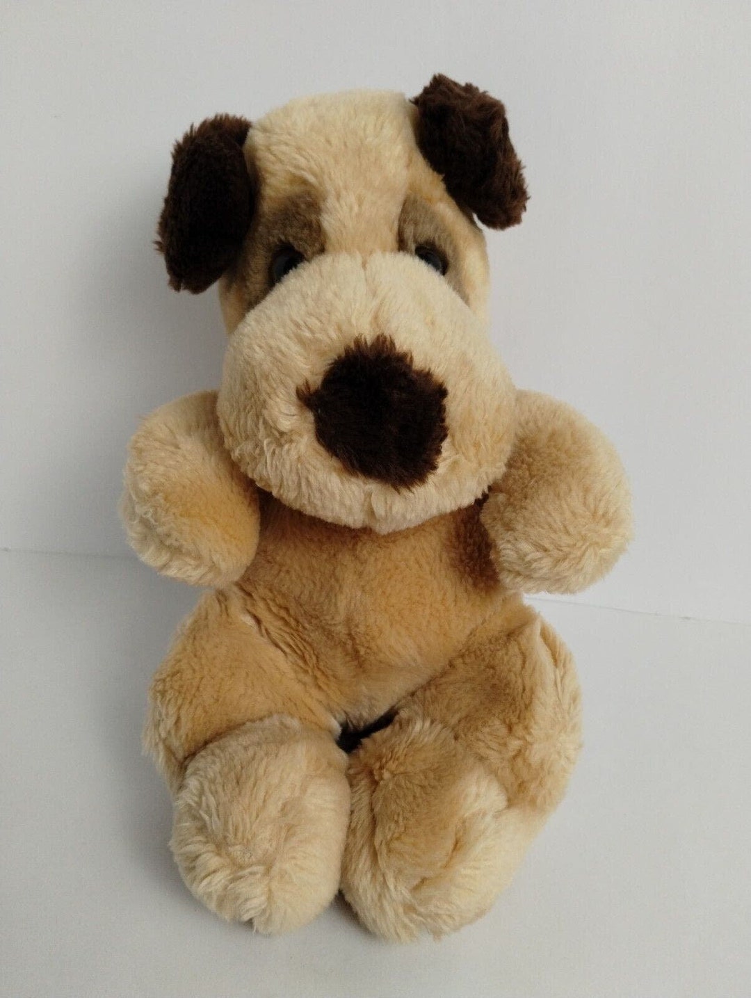 Vintage Animal Playthings 10 Puppy Plush Brown Dog Stuffed Animal Etsy