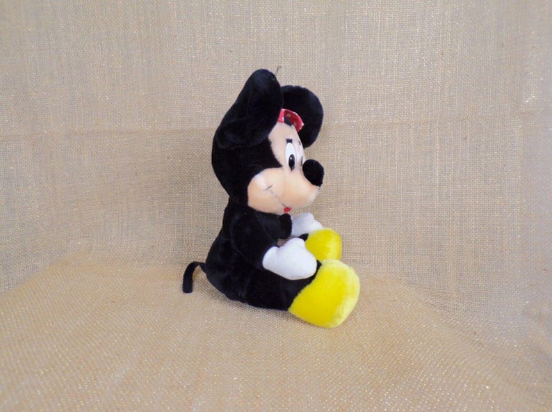Vintage Disneyland Disney World Plush Minnie Mouse with Polka Dot Bow image 3