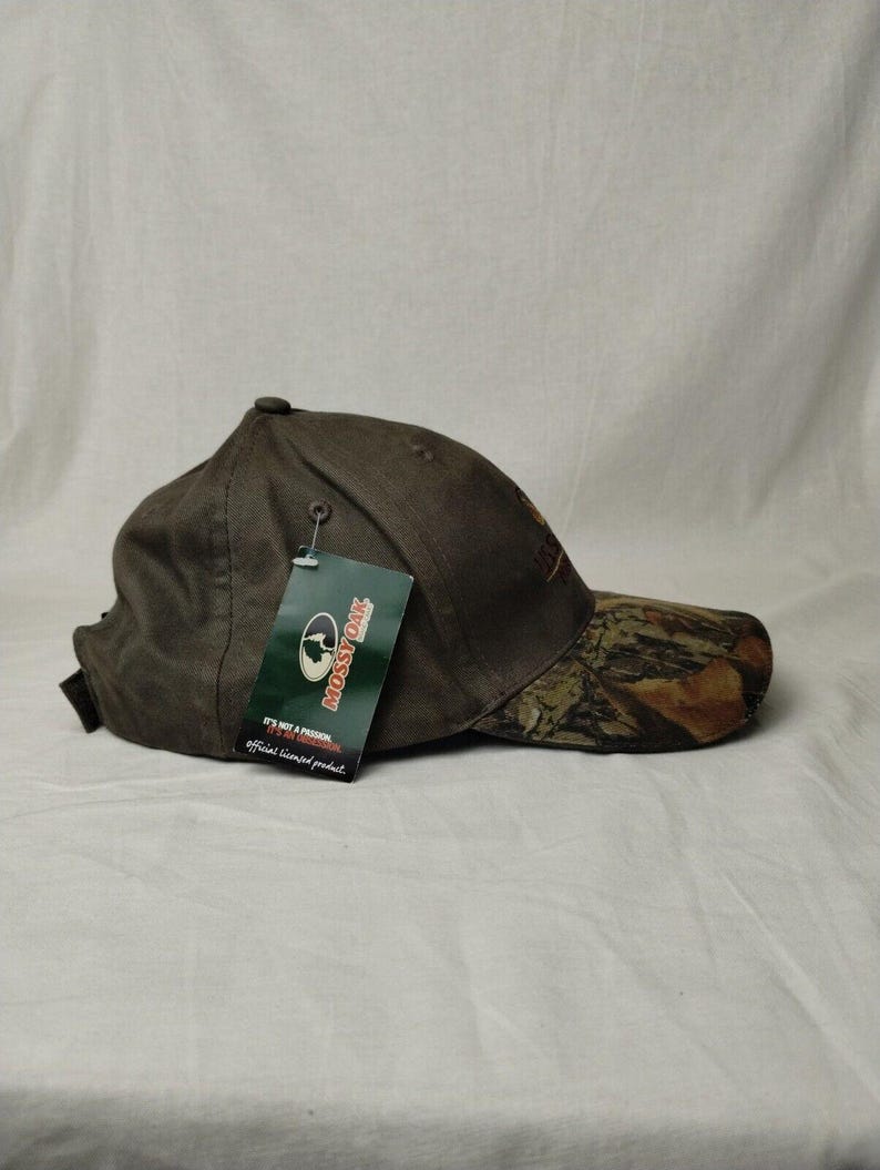 US Smokeless Tabacco Co ハットキャップ 大人用 Mossy Oak ストラップバック カモグリーン 新品 画像 4
