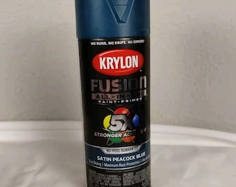 Krylon Fusion All-In-One Spray Paint & Primer Satin Peacock Blue - 12oz