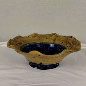 Glazed Stoneware Berry Bowl - Ceramic Colander - Handmade Sieve Pottery