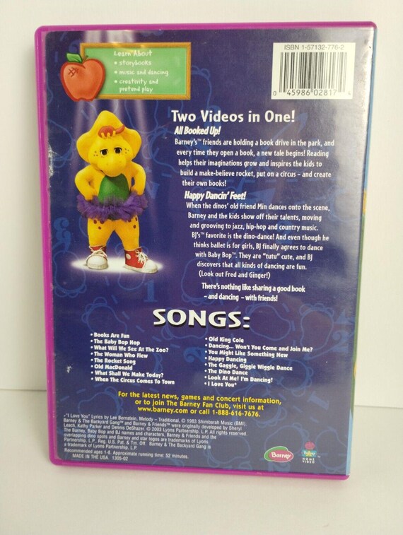Barney's Read With Me Dance With Me - DVD - Never Seen on TV