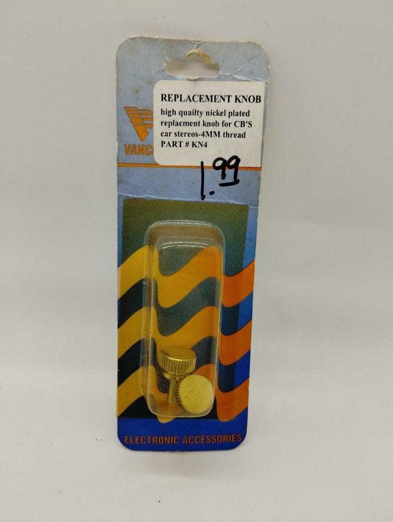 Boutons de remplacement pour CB Vanco - Autoradios, filetage 4 mm KN4 image 1