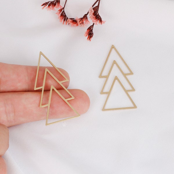 Raw Brass Arrow Shape Charm, Brass Arrow Earring Pendants, Brass Accessories, Earring Connectors, Jewelry Supplies Crafting and Discovery