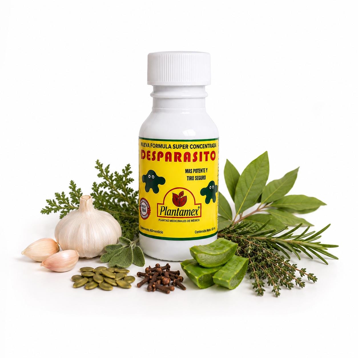 Parasite Extractor Desparasitol Herbal Parasite Cleanse Blend Concentrated Extract 2 Oz ...