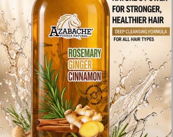 Azabache Rosemary Ginger Cinnamon Shampoo 1L Hair Growth Strength
