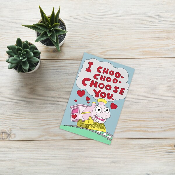 I Choo Choo Choose You Card Printable - Etsy