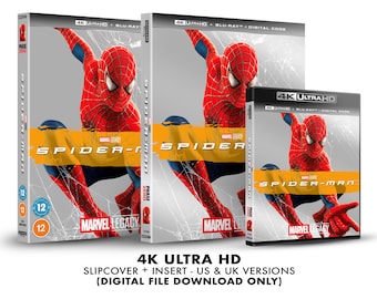 Marvel Spider-Man Custom 4K Blu-ray Slipcover + Insert Set [DOWNLOAD]
