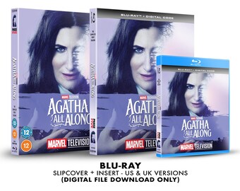 Marvel Studios Agatha All Along Custom Blu-ray Slipcover + Insert Set DOWNLOAD]