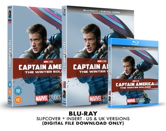 Marvel Studios Captain America: The Winter Soldier Custom Blu-ray Slipcover + Insert Set [DOWNLOAD]
