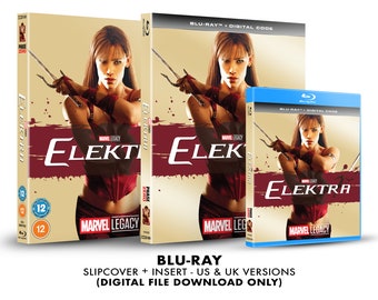 Marvel Elektra Custom Blu-ray Slipcover + Insert Set DOWNLOAD]