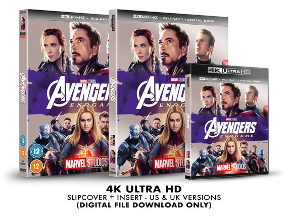 Buy Marvel Studios Avengers: Endgame Custom 4K Blu-ray Slipcover +