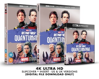 Marvel Studios Ant-Man and the Wasp: Quantumania Custom 4K Blu-ray Slipcover + Insert Set [DOWNLOAD]
