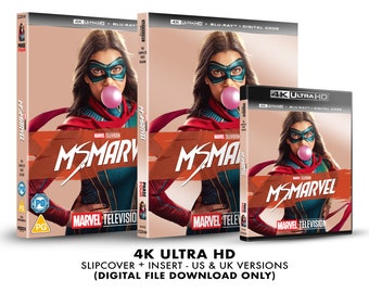 Marvel Studios Ms. Marvel Custom 4K Blu-ray Slipcover + Insert Set [DOWNLOAD]