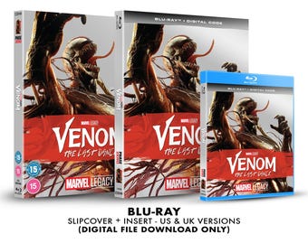 Marvel Venom: The Last Dance Custom Blu-ray Slipcover + Insert Set DOWNLOAD]