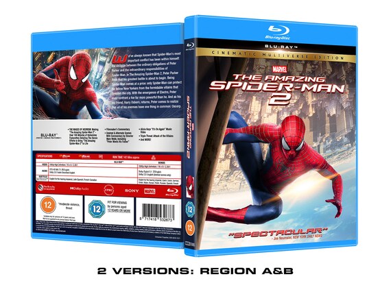 Marvel's the Amazing Spider-man 2 Custom Blu-ray Cover - Etsy