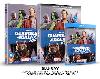 Marvel Studios Guardians of the Galaxy Volume 2 Custom Blu-ray Slipcover + Insert Set [DOWNLOAD]