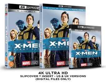 Marvel X-Men: First Class Custom 4K Blu-ray Slipcover + Insert Set [DOWNLOAD]
