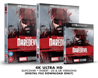Marvel Studios Daredevil: Born Again - Season 1 Custom 4K Blu-ray Slipcover + Insert Set [DOWNLOAD]