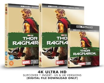 Marvel Studios Thor: Ragnarok Custom 4K Blu-ray Slipcover + Insert Set DOWNLOAD]