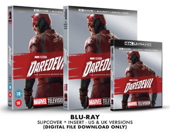 Marvel Daredevil - Season 2 Custom 4K Blu-ray Slipcover + Insert Set DOWNLOAD]
