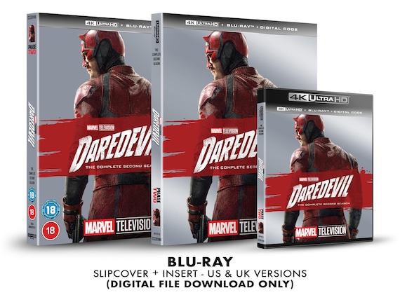 Marvel Daredevil - Season 2 Custom 4K Blu-ray Slipcover + Insert