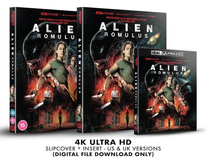 Featured listing image: Alien: Romulus Custom 4K Blu-ray Slipcover + Insert Set DOWNLOAD]