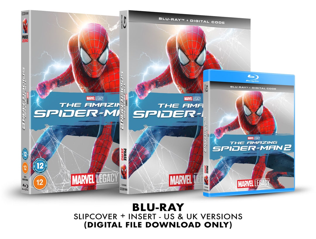 Marvel the Amazing Spider-man 2 Custom Blu-ray Slipcover +