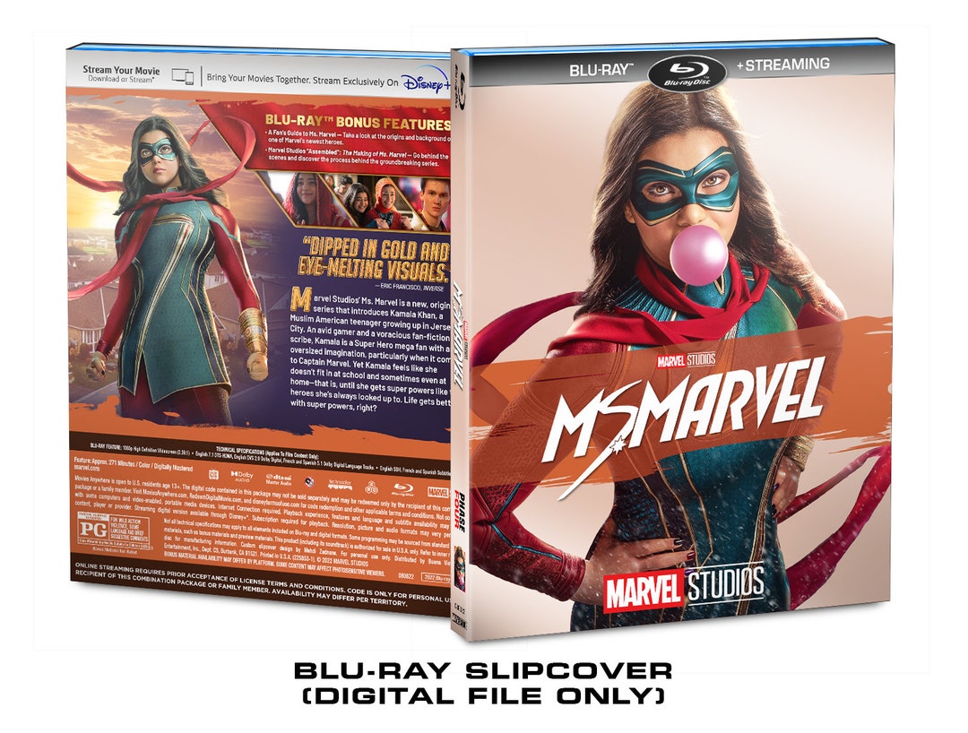 Marvel Studios Ms. Marvel Custom Bluray Slipcover DOWNLOAD Etsy