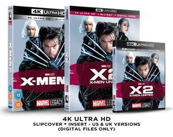 Marvel X2: X-Men United 4K Blu-ray Slipcover + Insert Set [DOWNLOAD]