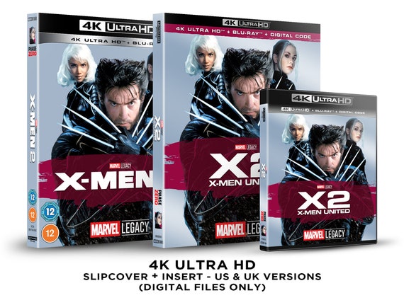 Marvel X2: X-men United 4K Blu-ray Slipcover + Insert Set