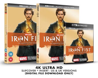 Marvel Iron Fist - Season 1 Custom 4K Blu-ray Slipcover + Insert Set [DOWNLOAD]