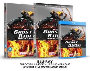 Marvel Ghost Rider: Spirit of Vengeance Custom Blu-ray Slipcover + Insert Set [DOWNLOAD]