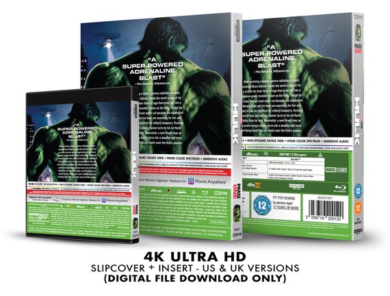 Marvel Studios the Incredible Hulk Custom 4K Blu-ray