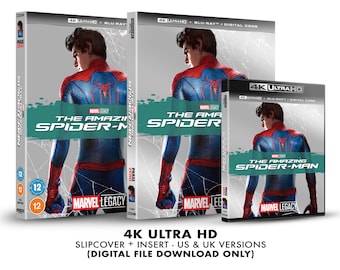 Marvel The Amazing Spider-Man Custom 4K Blu-ray Slipcover + Insert Set [DOWNLOAD]
